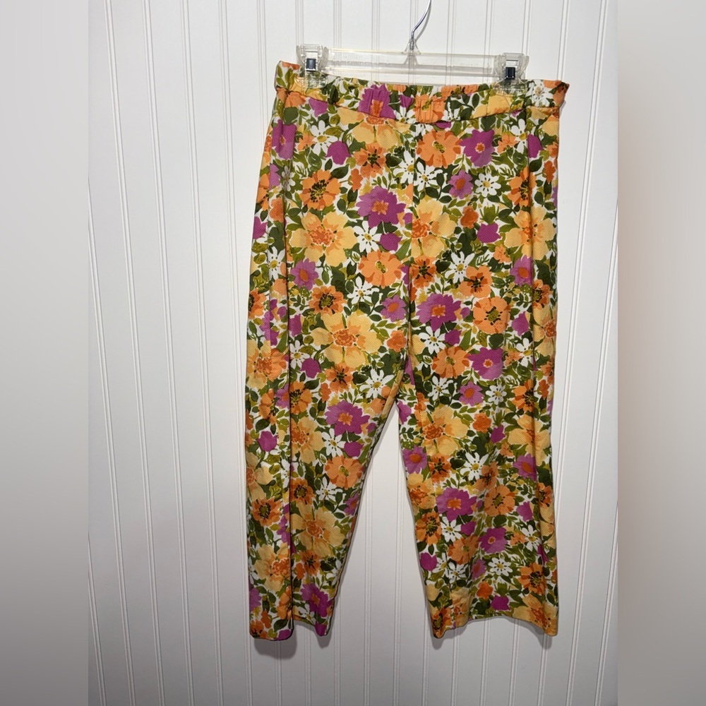 Jaclyn Smith Multicolor Floral Pants